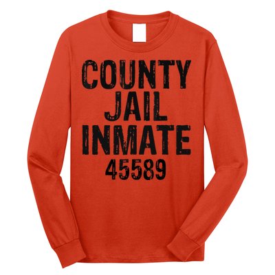 Halloween County Jail Inmate Costume Long Sleeve Shirt