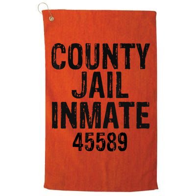 Halloween County Jail Inmate Costume Golf Towel