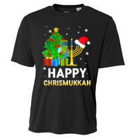 Happy Chrismukkah Jewish Christmas Hanukkah Holiday Chanukah Cooling Performance Crew T-Shirt