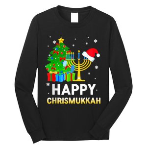 Happy Chrismukkah Jewish Christmas Hanukkah Holiday Chanukah Long Sleeve Shirt