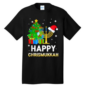 Happy Chrismukkah Jewish Christmas Hanukkah Holiday Chanukah Tall T-Shirt