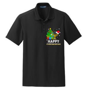 Happy Chrismukkah Jewish Christmas Hanukkah Holiday Chanukah Dry Zone Grid Polo