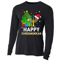 Happy Chrismukkah Jewish Christmas Hanukkah Holiday Chanukah Cooling Performance Long Sleeve Crew