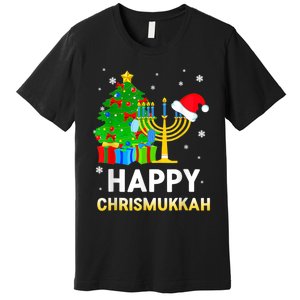 Happy Chrismukkah Jewish Christmas Hanukkah Holiday Chanukah Premium T-Shirt