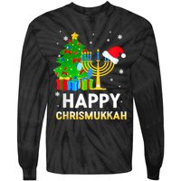 Happy Chrismukkah Jewish Christmas Hanukkah Holiday Chanukah Tie-Dye Long Sleeve Shirt