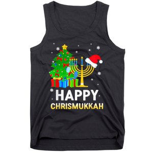 Happy Chrismukkah Jewish Christmas Hanukkah Holiday Chanukah Tank Top