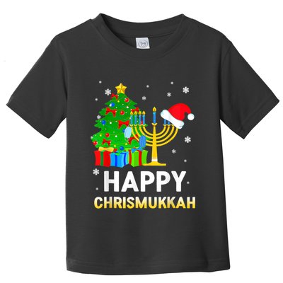 Happy Chrismukkah Jewish Christmas Hanukkah Holiday Chanukah Toddler T-Shirt