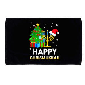 Happy Chrismukkah Jewish Christmas Hanukkah Holiday Chanukah Microfiber Hand Towel