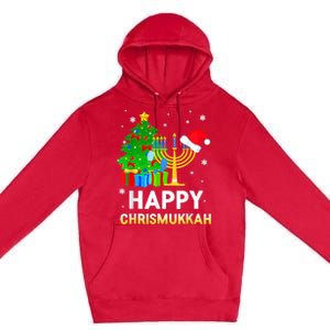 Happy Chrismukkah Jewish Christmas Hanukkah Holiday Chanukah Premium Pullover Hoodie