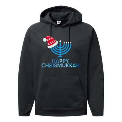 Happy Christmukkah Jewish Christmas Hanukkah Chanukah Performance Fleece Hoodie