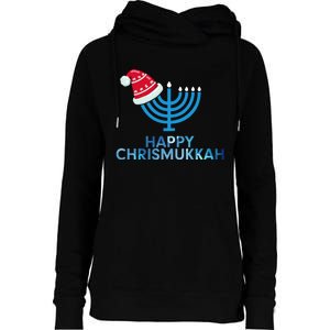 Happy Christmukkah Jewish Christmas Hanukkah Chanukah Womens Funnel Neck Pullover Hood