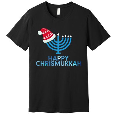 Happy Christmukkah Jewish Christmas Hanukkah Chanukah Premium T-Shirt