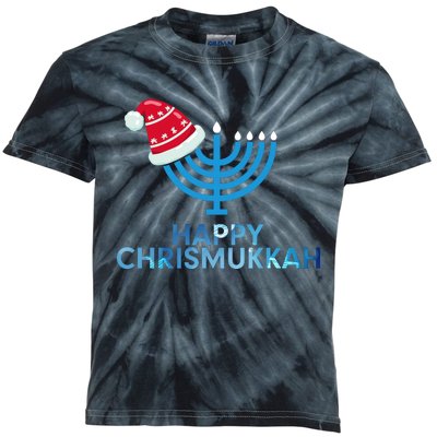 Happy Christmukkah Jewish Christmas Hanukkah Chanukah Kids Tie-Dye T-Shirt