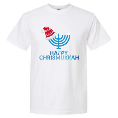 Happy Christmukkah Jewish Christmas Hanukkah Chanukah Garment-Dyed Heavyweight T-Shirt