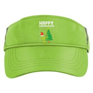 Happy Christmukkah Jewish Christmas Hanukkah Chanukah Gift  Adult Drive Performance Visor