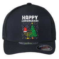 Happy Christmukkah Jewish Christmas Hanukkah Chanukah Gift  Flexfit Unipanel Trucker Cap