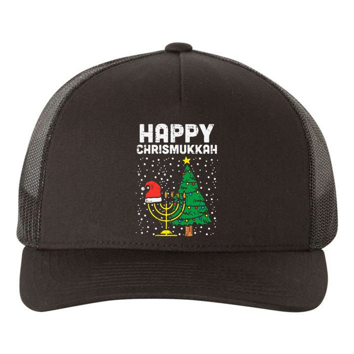 Happy Christmukkah Jewish Christmas Hanukkah Chanukah Gift  Yupoong Adult 5-Panel Trucker Hat