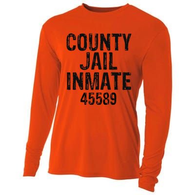 Halloween County Jail Inmate Costume Cooling Performance Long Sleeve Crew