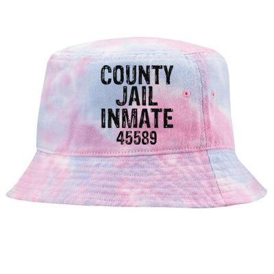 Halloween County Jail Inmate Costume Tie-Dyed Bucket Hat