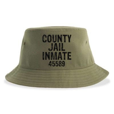 Halloween County Jail Inmate Costume Sustainable Bucket Hat