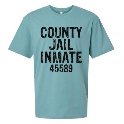 Halloween County Jail Inmate Costume Sueded Cloud Jersey T-Shirt