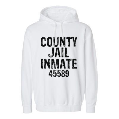 Halloween County Jail Inmate Costume Garment-Dyed Fleece Hoodie