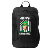 Happy Christmas Joe Biden Funny St Patrick's Day City Backpack