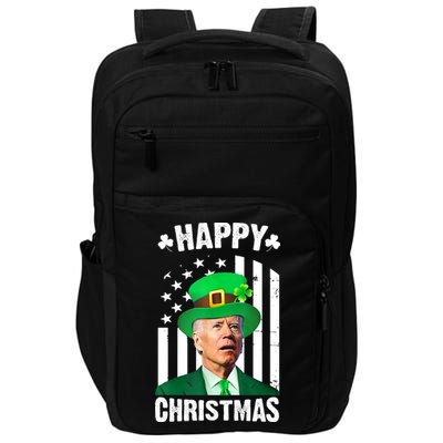 Happy Christmas Joe Biden Funny St Patrick's Day Impact Tech Backpack