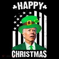 Happy Christmas Joe Biden Funny St Patrick's Day 16 in Basic Backpack