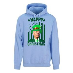 Happy Christmas Joe Biden Funny St Patrick's Day Unisex Surf Hoodie