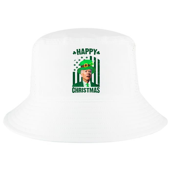 Happy Christmas Joe Biden Funny St Patrick's Day Cool Comfort Performance Bucket Hat