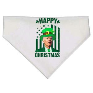 Happy Christmas Joe Biden Funny St Patrick's Day USA-Made Doggie Bandana