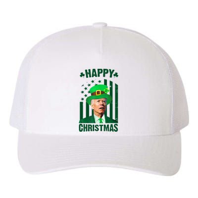 Happy Christmas Joe Biden Funny St Patrick's Day Yupoong Adult 5-Panel Trucker Hat