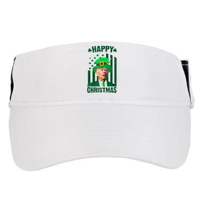 Happy Christmas Joe Biden Funny St Patrick's Day Adult Drive Performance Visor