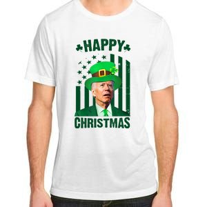 Happy Christmas Joe Biden Funny St Patrick's Day Adult ChromaSoft Performance T-Shirt