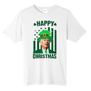 Happy Christmas Joe Biden Funny St Patrick's Day Tall Fusion ChromaSoft Performance T-Shirt