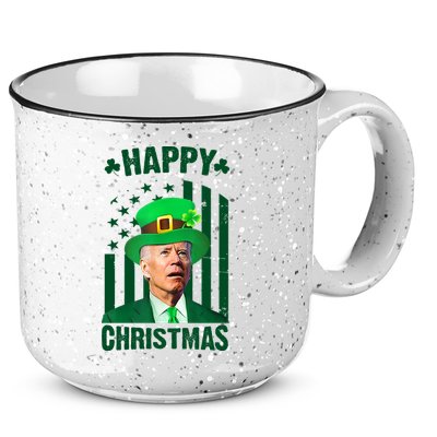 Happy Christmas Joe Biden Funny St Patrick's Day 15oz Campfire Ceramic Mug