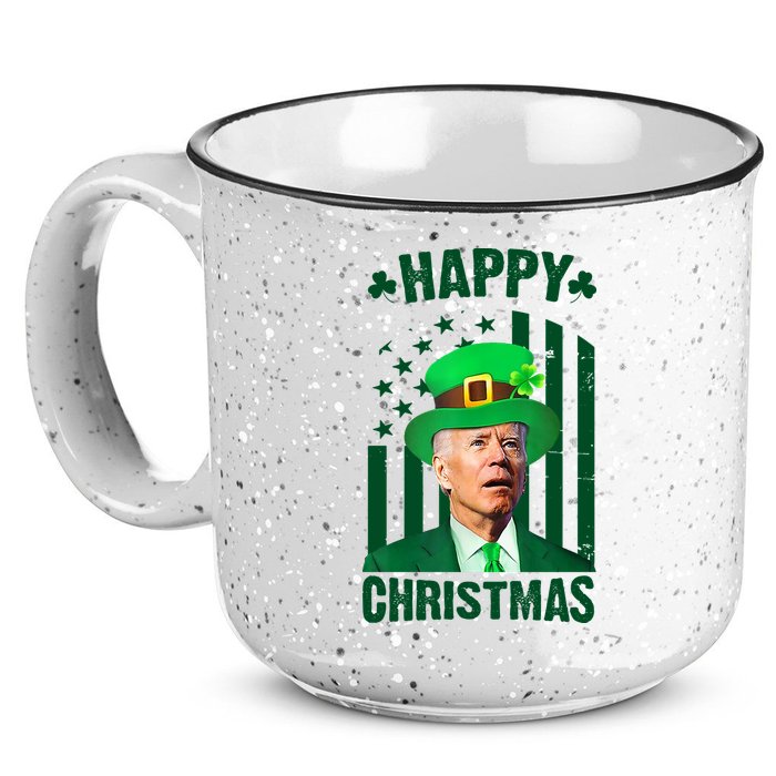 Happy Christmas Joe Biden Funny St Patrick's Day 15oz Campfire Ceramic Mug