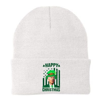 Happy Christmas Joe Biden Funny St Patrick's Day Beanie