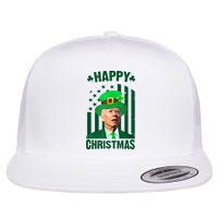 Happy Christmas Joe Biden Funny St Patrick's Day Flatbill Hat