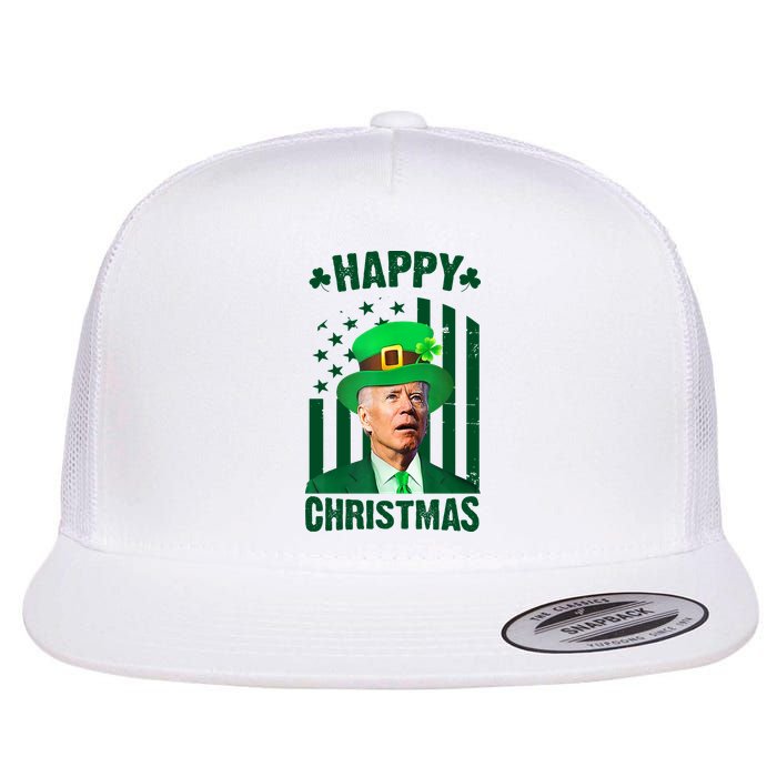 Happy Christmas Joe Biden Funny St Patrick's Day Flatbill Hat