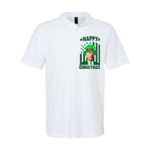 Happy Christmas Joe Biden Funny St Patrick's Day Softstyle Adult Sport Polo