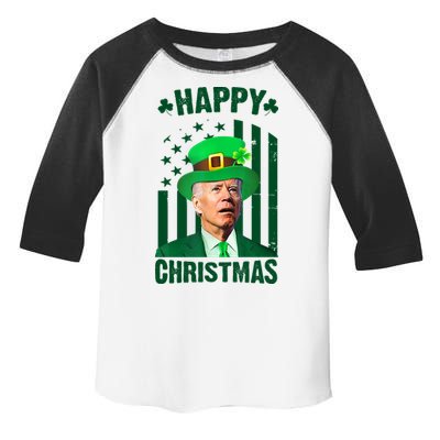 Happy Christmas Joe Biden Funny St Patrick's Day Toddler Fine Jersey T-Shirt