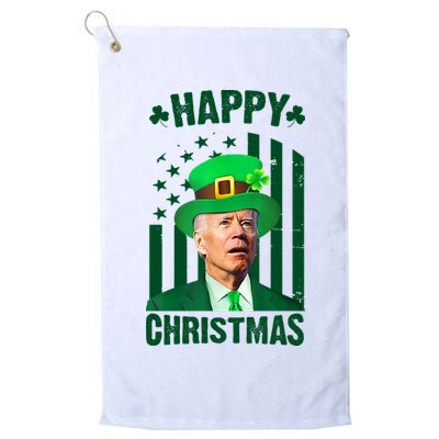 Happy Christmas Joe Biden Funny St Patrick's Day Golf Towel