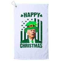 Happy Christmas Joe Biden Funny St Patrick's Day Golf Towel