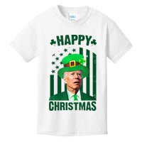 Happy Christmas Joe Biden Funny St Patrick's Day Kids T-Shirt