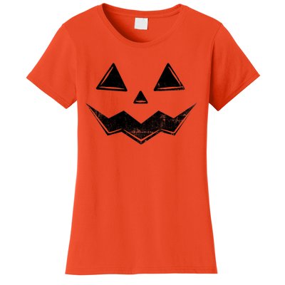 Halloween Costume Jack O Lantern Pumpkin Face Funny Halloween Gift Women's T-Shirt