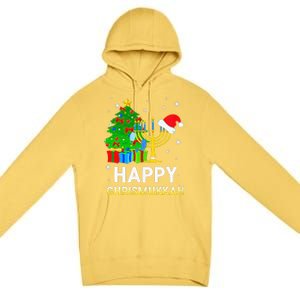 Happy Chrismukkah Jewish Christmas Hanukkah Holiday Chanukah Premium Pullover Hoodie