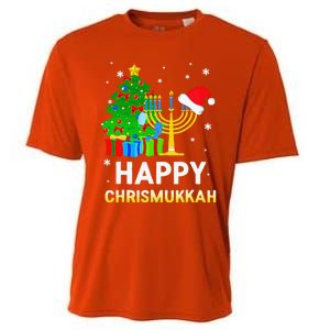 Happy Chrismukkah Jewish Christmas Hanukkah Holiday Chanukah Cooling Performance Crew T-Shirt