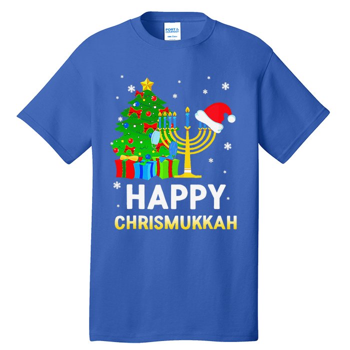 Happy Chrismukkah Jewish Christmas Hanukkah Holiday Chanukah Tall T-Shirt